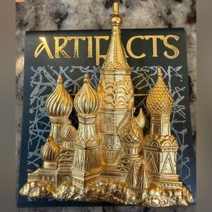 Vintage JJ St. Basil’s Cathedral Brooch Pin Gold Tone 1986